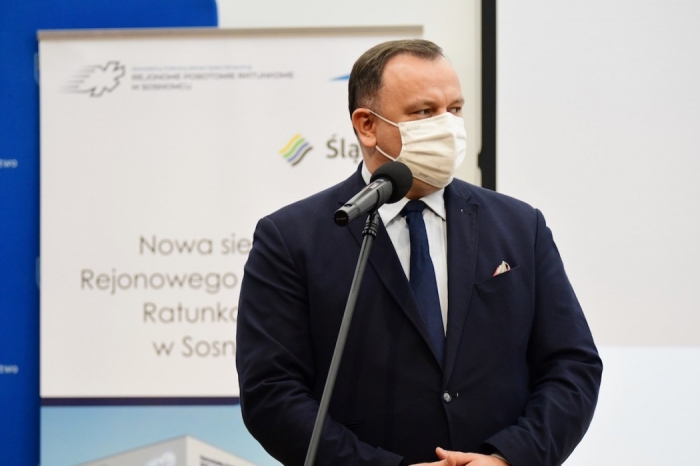 Konferencja w sprawie nowej siedziby Pogotowia Ratunkowego w Sosnowcu