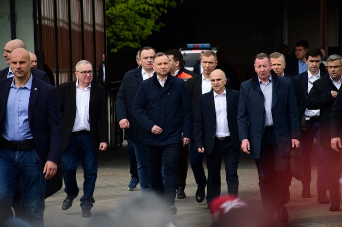 Tragedia w kopalni Pniówek. Prezydent Andrzej Duda przyjechał do Pawłowic