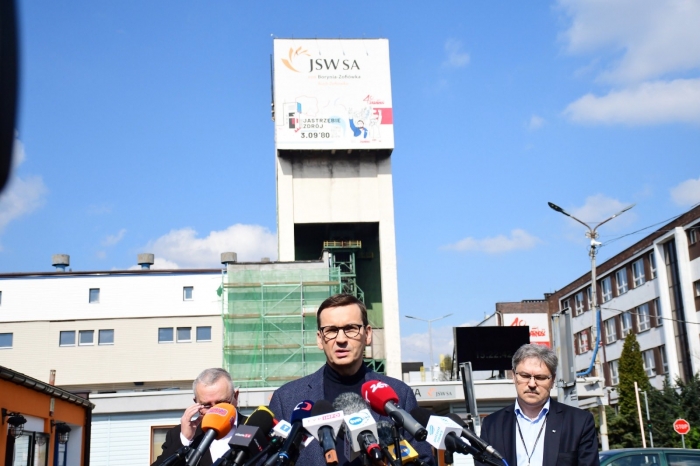 Akcja ratunkowa w Kopalni Zofiówka. Przyjechał Premier Mateusz Morawiecki