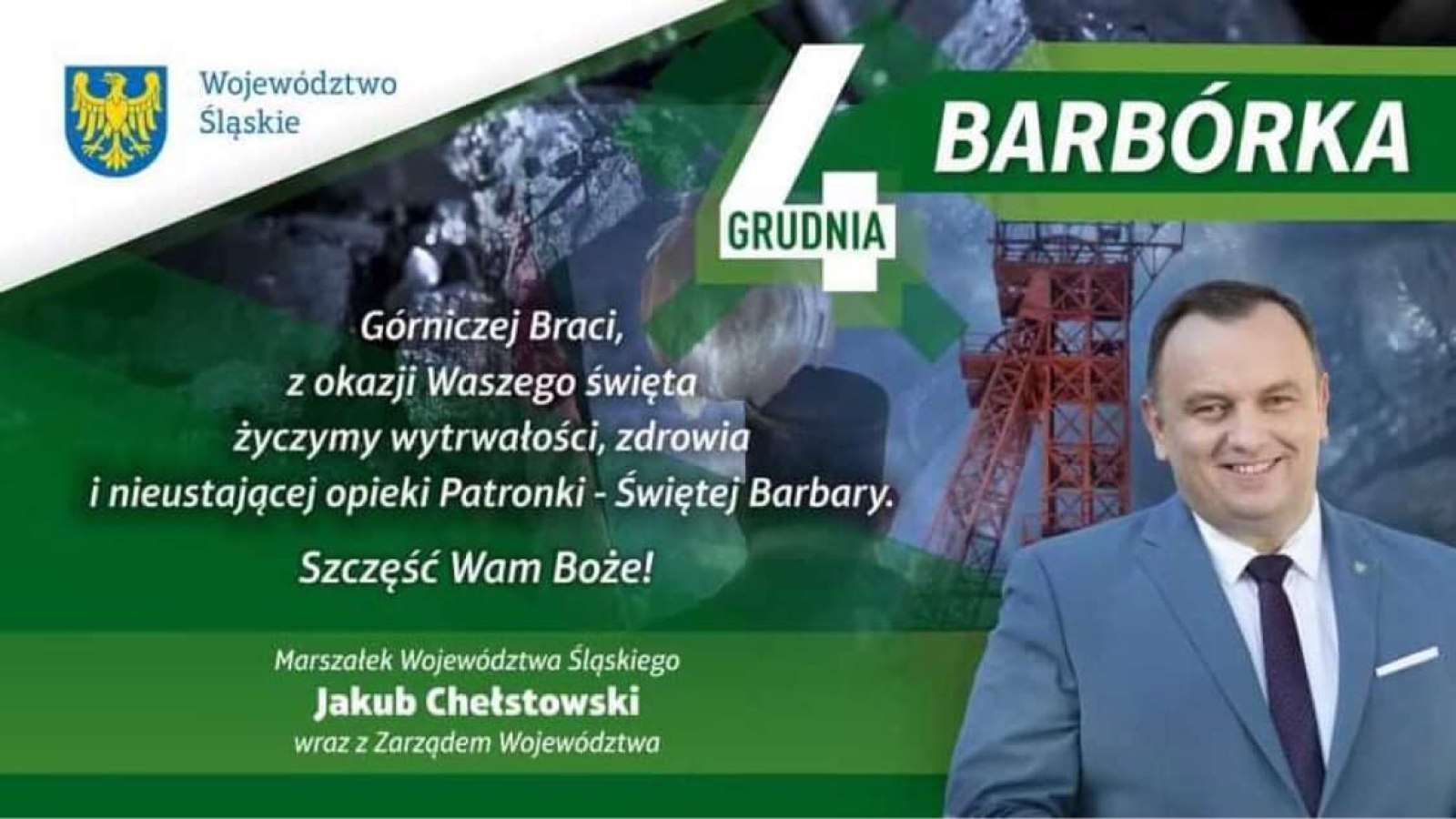 Z okazji tegorocznej Barbórki, życzenia dla Górniczej Braci!