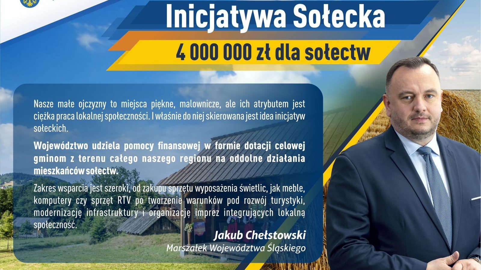 Inicjatywa sołecka - 4.000.000 zł dla sołectw