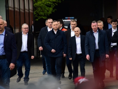 Tragedia w kopalni Pniówek. Prezydent Andrzej Duda przyjechał do Pawłowic