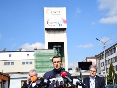 Akcja ratunkowa w Kopalni Zofiówka. Przyjechał Premier Mateusz Morawiecki