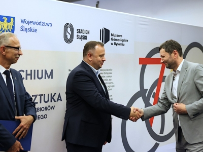 Olimpijska wystawa z olimpiady w Monachium na Stadionie Śląskim w Chorzowie.