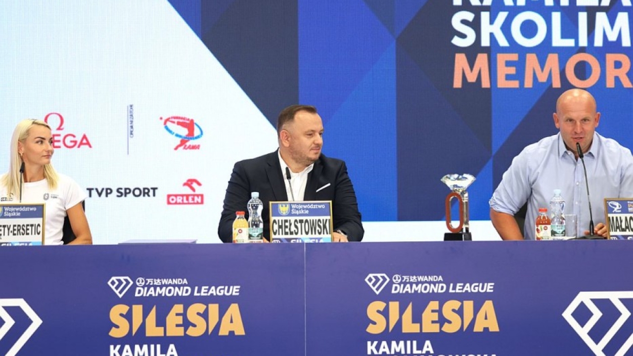 Konferencja prasowa - Diamentowa Liga / Silesia Memoriał Kamili Skolimowskiej